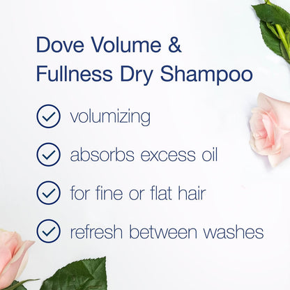Dove Volume & Fullness Shampoo and Conditioner Set with Advanced Dry Shampoo – 3 Piece Hair Care Kit for Thin, Flat, Dry, Damaged Hair Avelisse