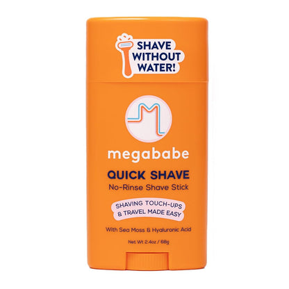 Megababe Quick Shave No-Rinse Shave Stick – Travel-Friendly Shaving Touch-Ups with Sea Moss & Hyaluronic Acid, 2.4 oz Avelisse