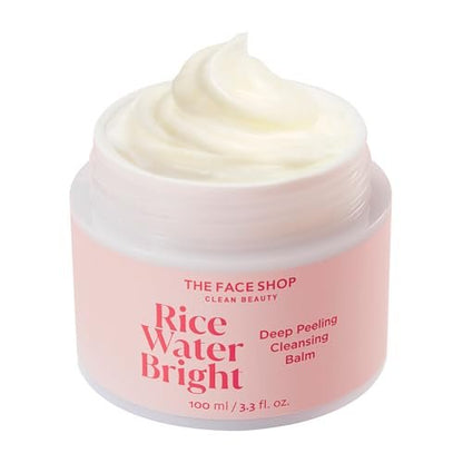 The Face Shop Rice Water Bright Cleansing Balm – 4-in-1 Makeup Remover with Korean Rice Extract & Lavender Oil, 100ml Avelisse