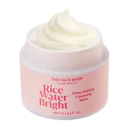 The Face Shop Rice Water Bright Cleansing Balm – 4-in-1 Makeup Remover with Korean Rice Extract & Lavender Oil, 100ml Avelisse