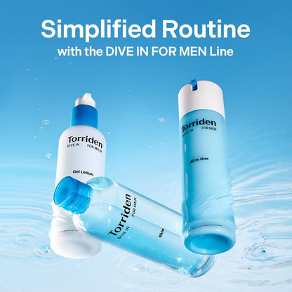 Torriden DIVE IN FOR MEN All In One 200ml - Hydrating & Sebum Care Face Moisturizer with Hyaluronic Acid, Panthenol, Allantoin Avelisse