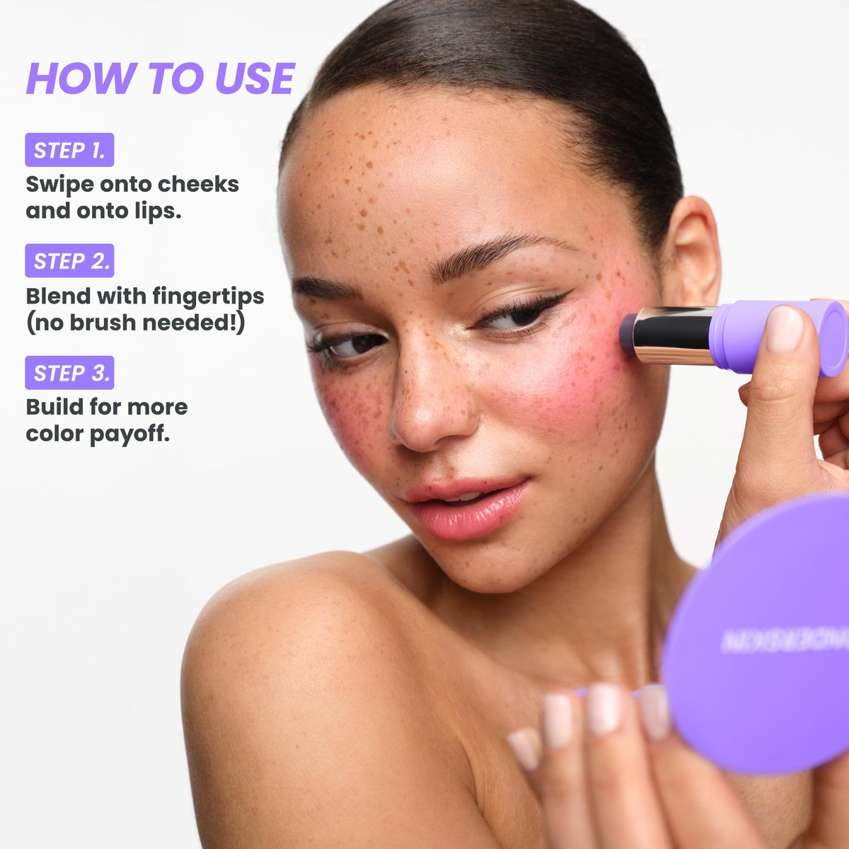 Wonderskin pHlush Stick - pH-Activated Cream Blush for Cheeks and Lips, Color-Adjusting Multi-Use Makeup Avelisse