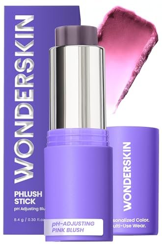 Wonderskin pHlush Stick - pH-Activated Cream Blush for Cheeks and Lips, Color-Adjusting Multi-Use Makeup Avelisse