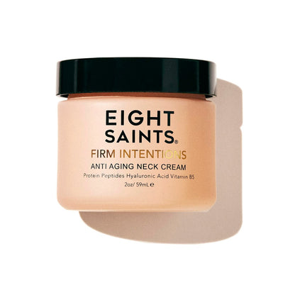 Eight Saints Firm Intentions Anti-Aging Neck Cream with Protein Peptides, Hyaluronic Acid, Niacinamide - 2 oz Avelisse