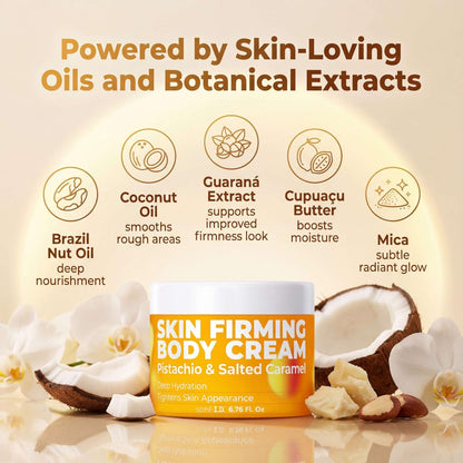 sohl-I.D. Skin Firming Body Cream - Hydrating Moisturizer with Brazil Nut Oil, Coconut Oil & Guaraná Extract | Improves Skin Firmness, Paraben-Free, Vegan - 6.76 fl oz Avelisse