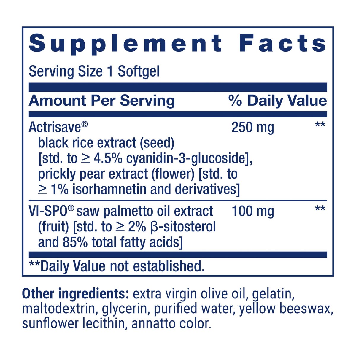 Life Extension Hair Growth for Men with ActriSave® Prickly Pear & Black Rice, VI-SPO® Saw Palmetto – Supports Hair Fullness & Density, Non-GMO, Gluten-Free, 30 Softgels Avelisse