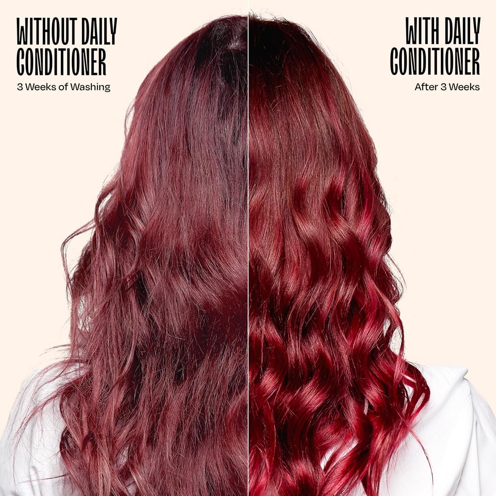 oVertone Daily Color Depositing Conditioner for Hair - Raspberry Pink - 4.5 oz - Temporary Pigment with Shea, Coconut & Avocado Oils - Hydrating, Vegan & Cruelty-Free - All Hair Types Avelisse