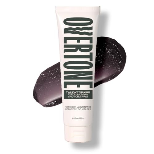 oVertone Daily Color Depositing Conditioner - Twilight Titanium | Hydrating Temporary Hair Pigment with Shea, Coconut & Avocado Oils | Vegan & Cruelty-Free | All Hair Types | 4.5 oz Avelisse