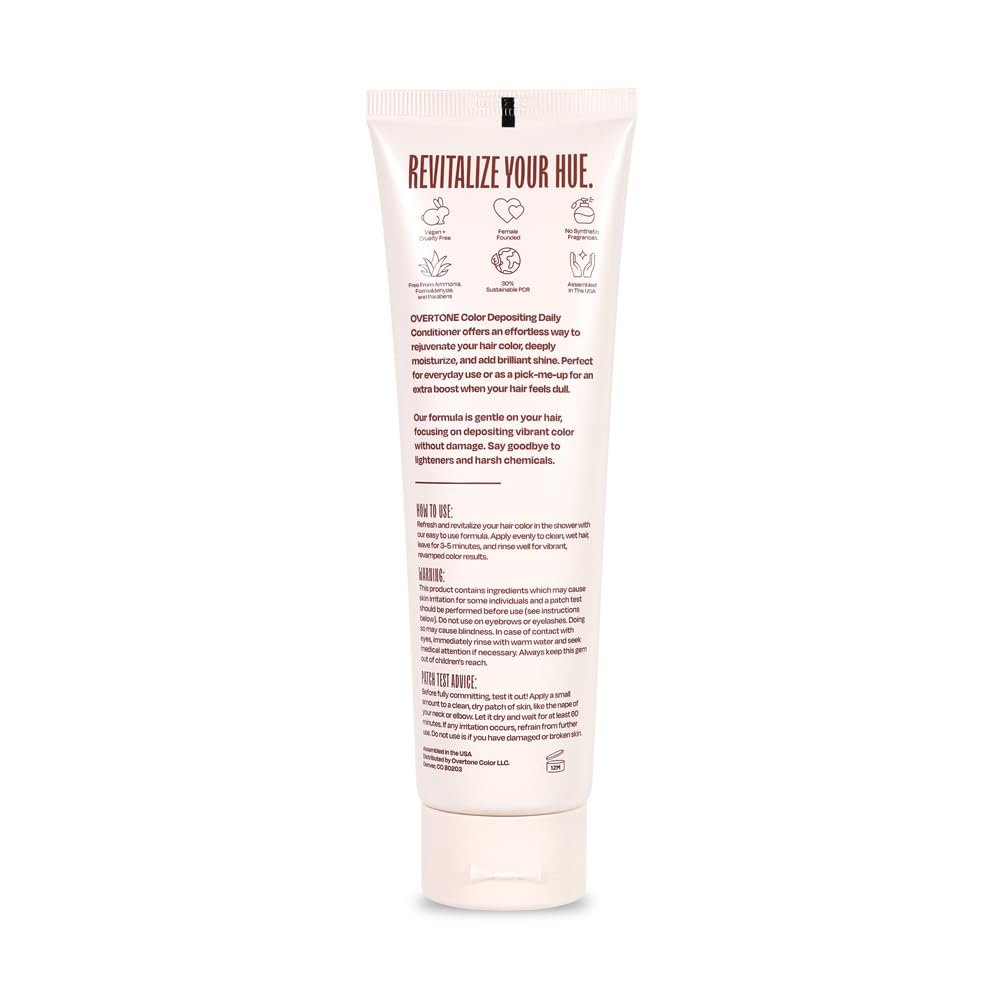 oVertone Daily Color Depositing Conditioner – Serene Silver (4.5 oz) | Temporary Color Refresh & Fade Prevention with Shea Butter & Coconut Oil | Vegan & Cruelty-Free Avelisse