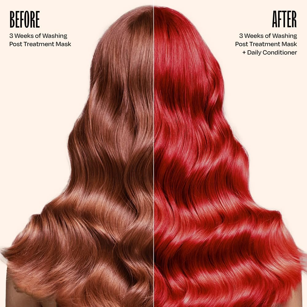 oVertone Daily Color Depositing Conditioner for Hair, Ruby Red - 4.5 oz - Vegan & Cruelty-Free Hydrating Color Conditioner Avelisse