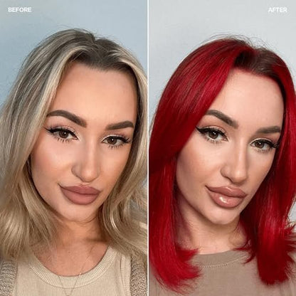 oVertone Daily Color Depositing Conditioner for Hair, Ruby Red - 4.5 oz - Vegan & Cruelty-Free Hydrating Color Conditioner Avelisse