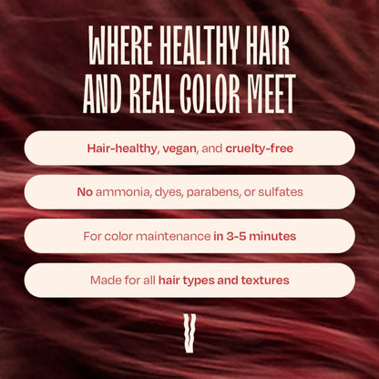 oVertone Daily Color Depositing Conditioner for Hair, Ruby Red - 4.5 oz - Vegan & Cruelty-Free Hydrating Color Conditioner Avelisse