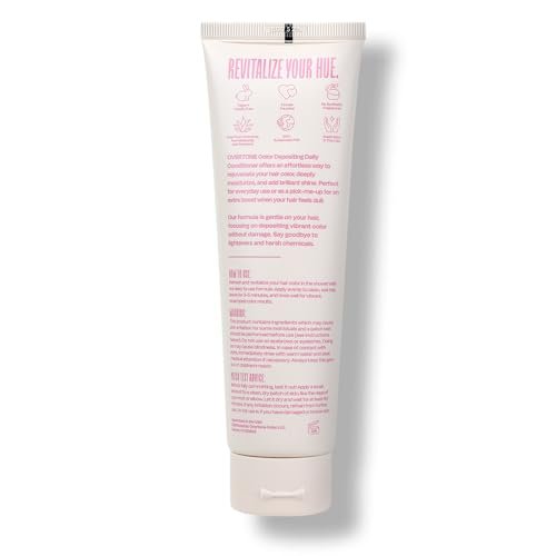 Overtone Daily Color Depositing Conditioner - Cotton Candy Pink, 4.5 oz - Temporary Pigment with Shea, Coconut & Avocado Oils - Hydrating, Vegan & Cruelty-Free for All Hair Types Avelisse