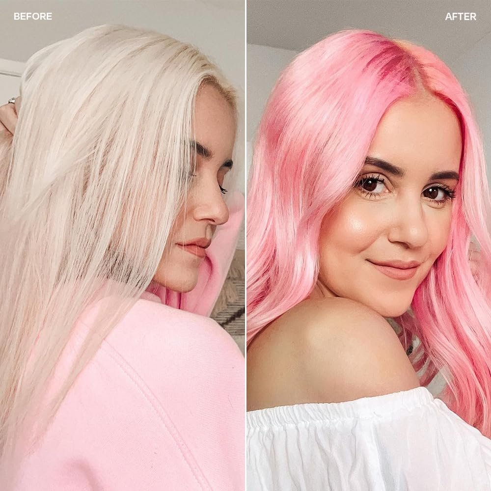 Overtone Daily Color Depositing Conditioner - Cotton Candy Pink, 4.5 oz - Temporary Pigment with Shea, Coconut & Avocado Oils - Hydrating, Vegan & Cruelty-Free for All Hair Types Avelisse