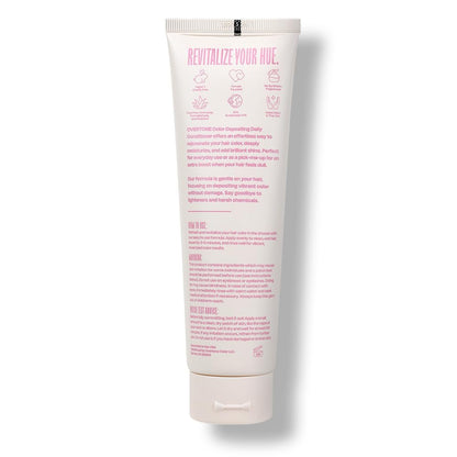 Overtone Daily Color Depositing Conditioner - Cotton Candy Pink, 4.5 oz - Temporary Pigment with Shea, Coconut & Avocado Oils - Hydrating, Vegan & Cruelty-Free for All Hair Types Avelisse