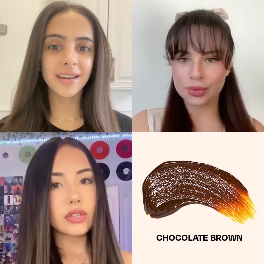 oVertone Daily Color Depositing Conditioner - Chocolate Brown - 4.5 oz - Vegan & Cruelty-Free Temporary Hair Pigment Avelisse