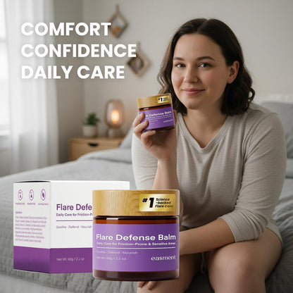 Easment Hidradenitis Suppurativa Flare Defense Balm - Science-Backed Daily Protection for Flare-Prone, Bump-Prone Skin with Microsilver BG™, Zinc Oxide & Botanical Blend, 2 oz Avelisse