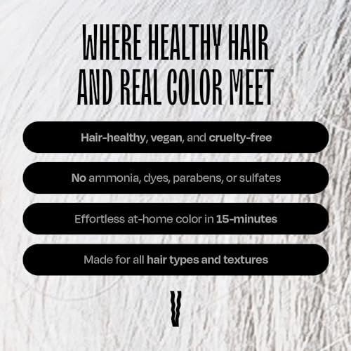 oVertone Daily Color Depositing Conditioner - Stormy Sterling, 4.5oz - Temporary Silver Pigment, Hydrating, Vegan & Cruelty-Free for All Hair Types Avelisse