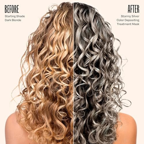 oVertone Daily Color Depositing Conditioner - Stormy Sterling, 4.5oz - Temporary Silver Pigment, Hydrating, Vegan & Cruelty-Free for All Hair Types Avelisse