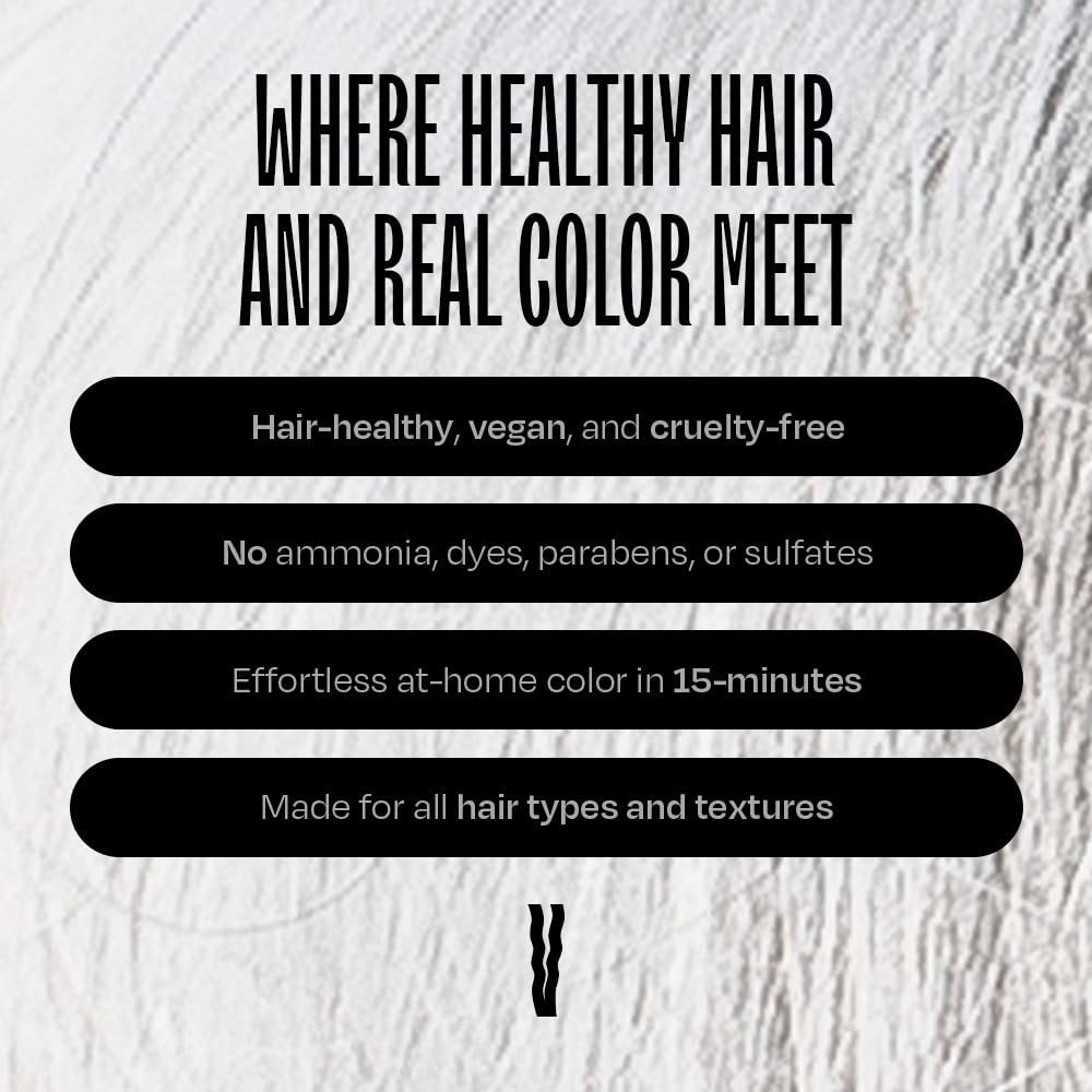 oVertone Daily Color Depositing Conditioner - Stormy Sterling, 4.5oz - Temporary Silver Pigment, Hydrating, Vegan & Cruelty-Free for All Hair Types Avelisse