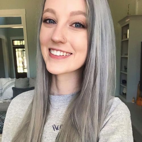 oVertone Daily Color Depositing Conditioner - Stormy Sterling, 4.5oz - Temporary Silver Pigment, Hydrating, Vegan & Cruelty-Free for All Hair Types Avelisse