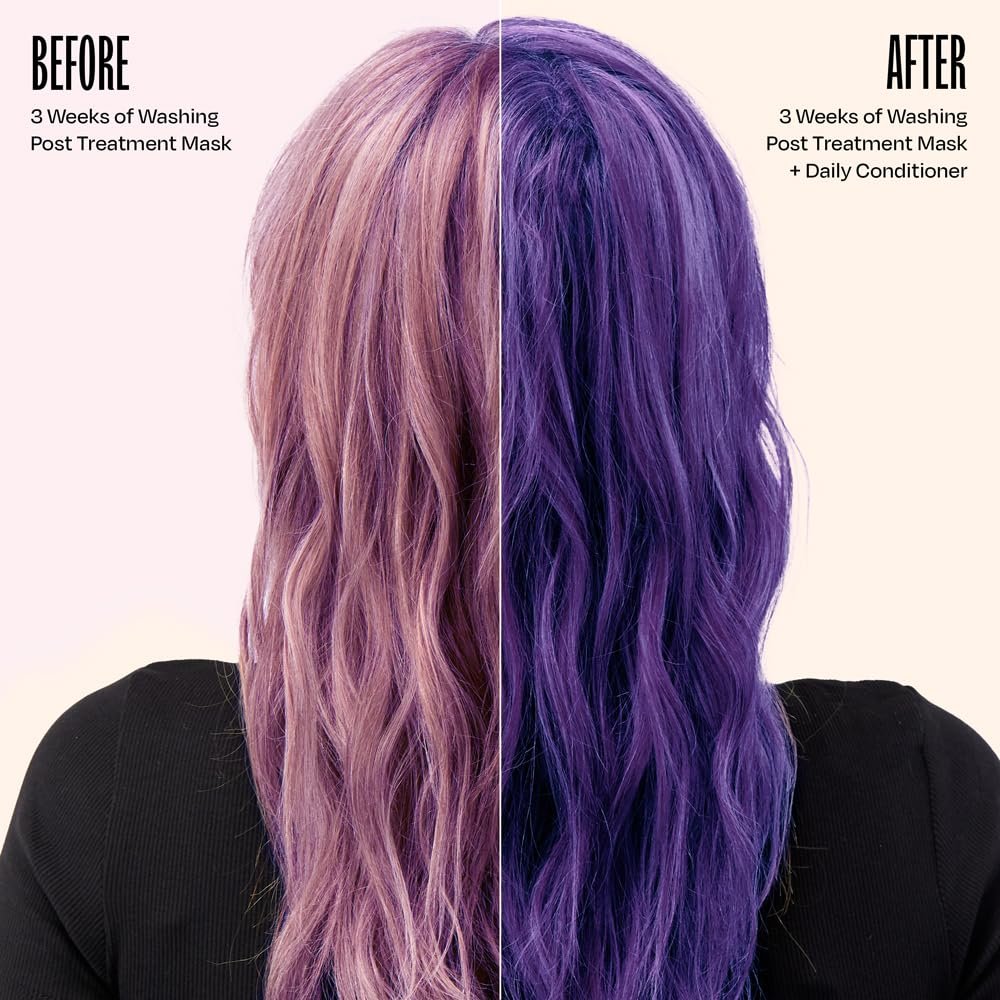 oVertone Daily Color Depositing Conditioner - Vivid Violet, 4.5 oz - Vegan & Cruelty-Free Temporary Hair Color with Shea, Coconut & Avocado Oils for All Hair Types Avelisse