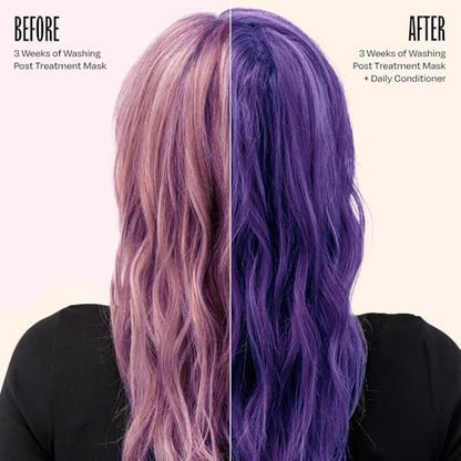 oVertone Daily Color Depositing Conditioner - Vivid Violet, 4.5 oz - Vegan & Cruelty-Free Temporary Hair Color with Shea, Coconut & Avocado Oils for All Hair Types Avelisse