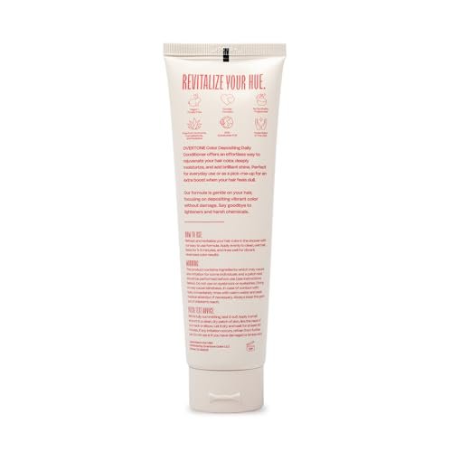 Overtone Daily Color Depositing Conditioner - Golden Rose | Vegan & Cruelty-Free Temporary Hair Color, 4.5 oz Avelisse