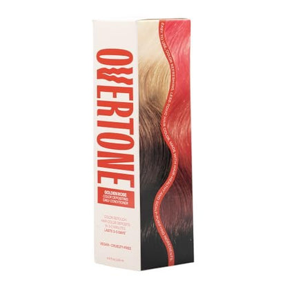 Overtone Daily Color Depositing Conditioner - Golden Rose | Vegan & Cruelty-Free Temporary Hair Color, 4.5 oz Avelisse