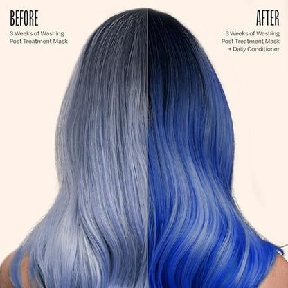 Overtone Daily Color Depositing Conditioner for Hair - Cosmic Cobalt (4.5 oz) - Temporary Pigment with Shea, Coconut & Avocado Oils - Hydrating, Vegan & Cruelty-Free Avelisse