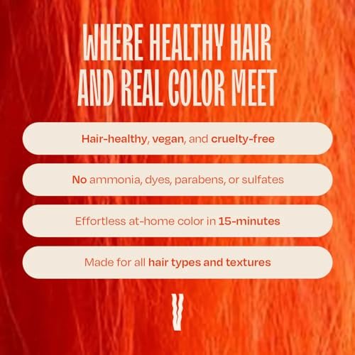 Overtone Daily Color Depositing Conditioner for Hair, Golden Copper - Temporary Pigment with Shea, Coconut & Avocado Oils, Hydrating, Vegan & Cruelty-Free, All Hair Types, 4.5 oz Avelisse