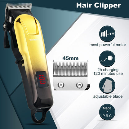 Dabetechts Professional Cordless Hair Clippers Set for Men with LED Display – Hair Trimmer & Beard Shaver, Holiday Gift for Him Avelisse