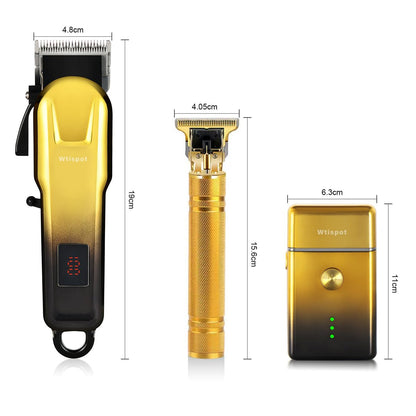 Dabetechts Professional Cordless Hair Clippers Set for Men with LED Display – Hair Trimmer & Beard Shaver, Holiday Gift for Him Avelisse