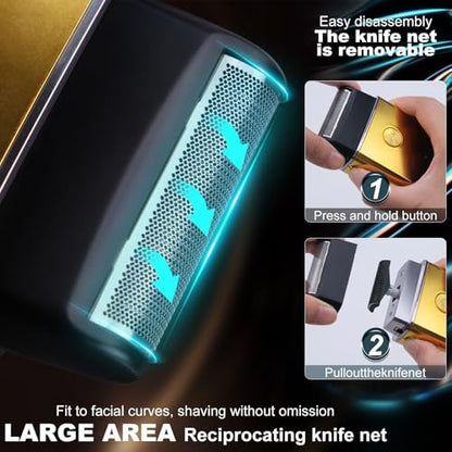 Dabetechts Professional Cordless Hair Clippers Set for Men with LED Display – Hair Trimmer & Beard Shaver, Holiday Gift for Him Avelisse