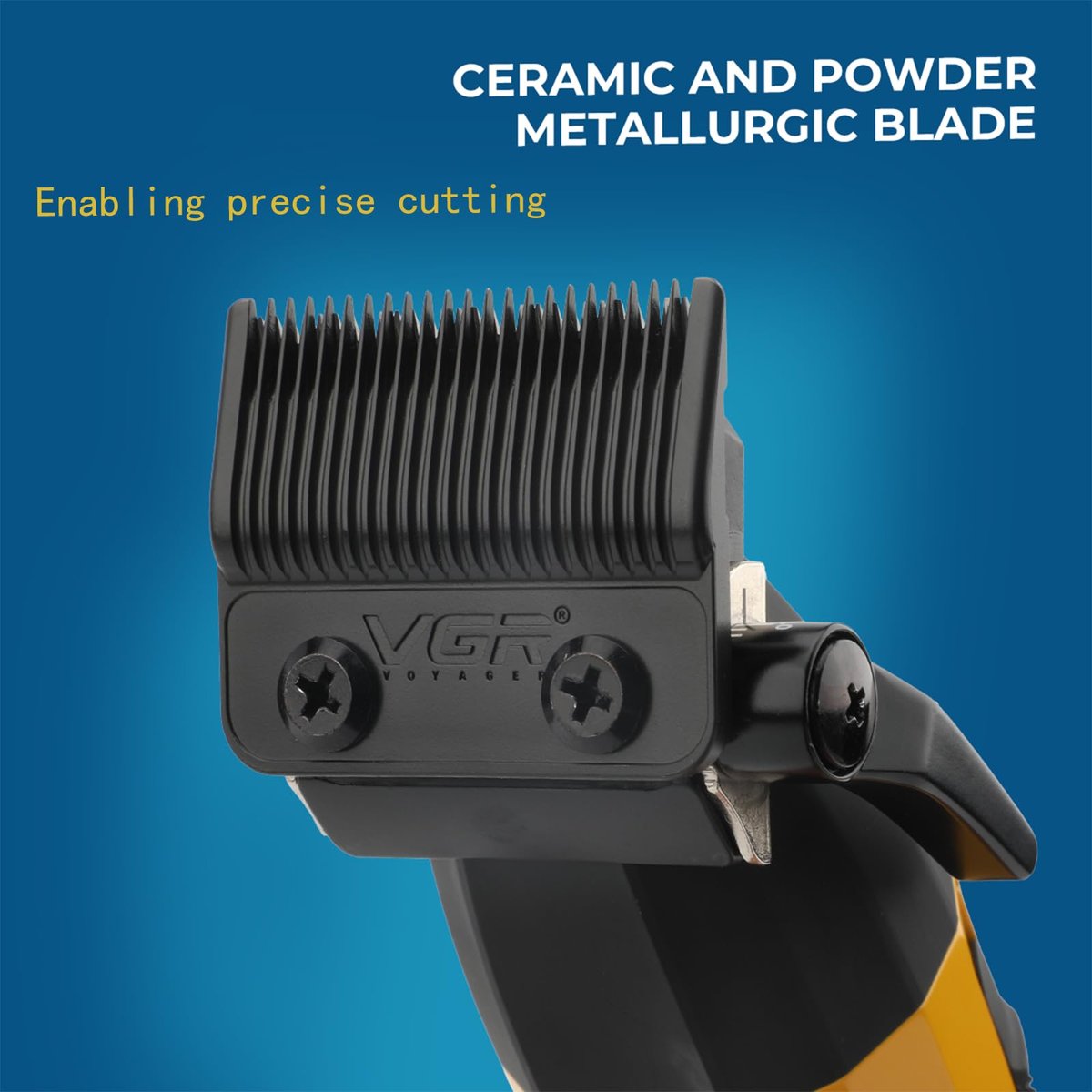 VGR 285 Fresh Fade Hair Clippers for Men – 9000RPM Professional Cordless Hair Trimmer with 6 Magnetic Guide Combs, LED Display, Lightweight & Versatile Barber Kit Avelisse