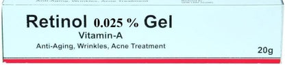 Polet Retinol Gel 0.025% – Vitamin A Anti-Aging Formula for Fine Lines, Wrinkles & Scar Treatment, 20g