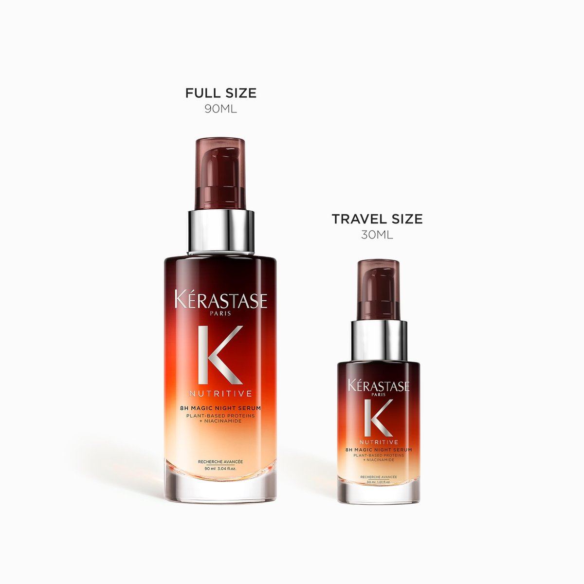 Kérastase Nutritive 8H Magic Night Serum – Overnight Treatment for Dry Hair, Shine-Enhancing, Plant-Based Proteins, Travel Size 1.01 Fl Oz - görsel 13