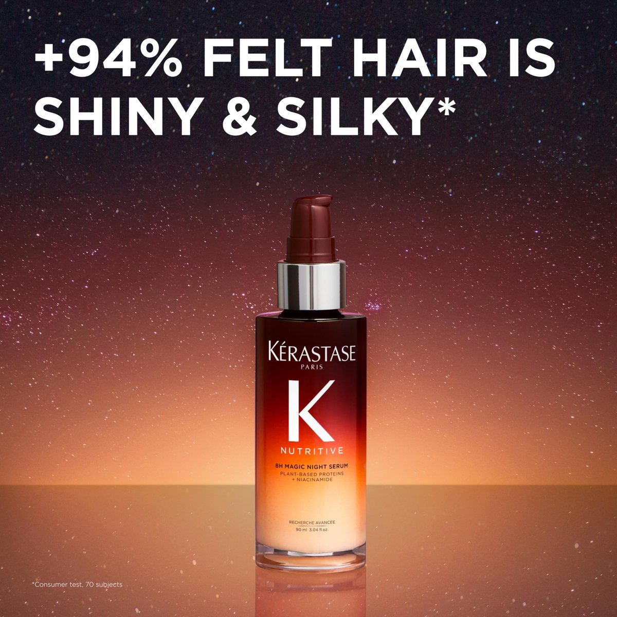 Kérastase Nutritive 8H Magic Night Serum – Overnight Treatment for Dry Hair, Shine-Enhancing, Plant-Based Proteins, Travel Size 1.01 Fl Oz - görsel 17