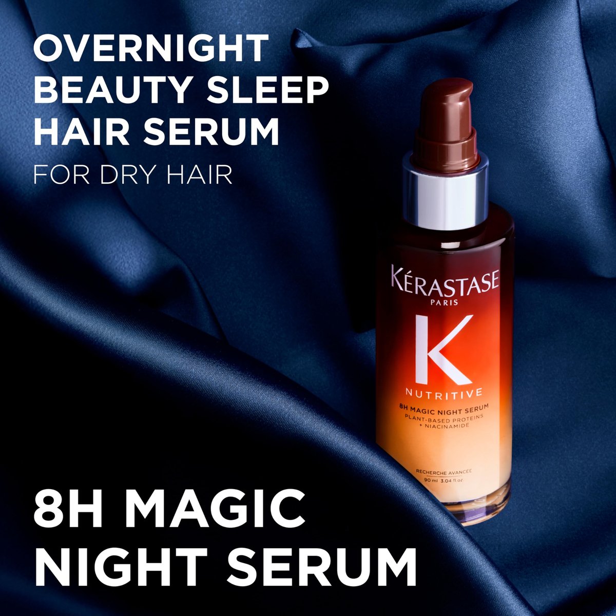 Kérastase Nutritive 8H Magic Night Serum – Overnight Treatment for Dry Hair, Shine-Enhancing, Plant-Based Proteins, Travel Size 1.01 Fl Oz - görsel 15