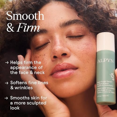 ALPYN Super Sculpt Serum Peptide Firming & Lifting Serum For Face, Neck & Décolleté with Tri-Peptide Firming Complex, 1.7 oz Avelisse