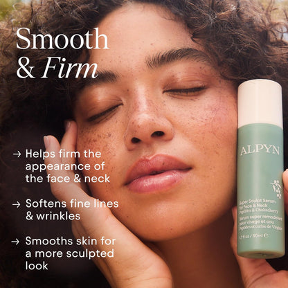 ALPYN Super Sculpt Serum Peptide Firming & Lifting Serum For Face, Neck & Décolleté with Tri-Peptide Firming Complex, 1.7 oz Avelisse
