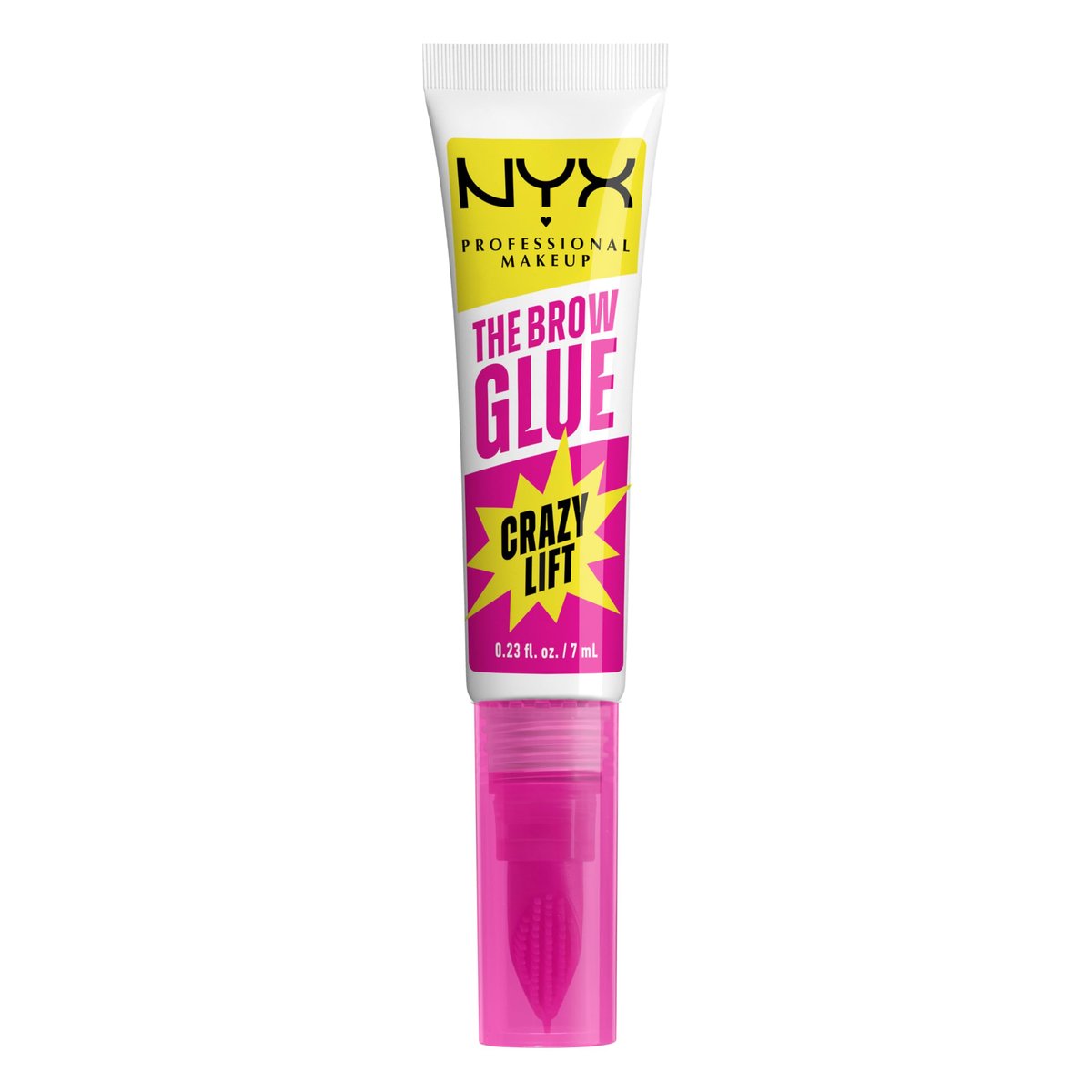 NYX PROFESSIONAL MAKEUP The Brow Glue Crazy Lift - Clear Brow Lamination Gel with 16HR Strong Hold & Built-In Styling Comb Avelisse