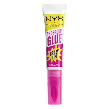 NYX PROFESSIONAL MAKEUP The Brow Glue Crazy Lift - Clear Brow Lamination Gel with 16HR Strong Hold & Built-In Styling Comb Avelisse