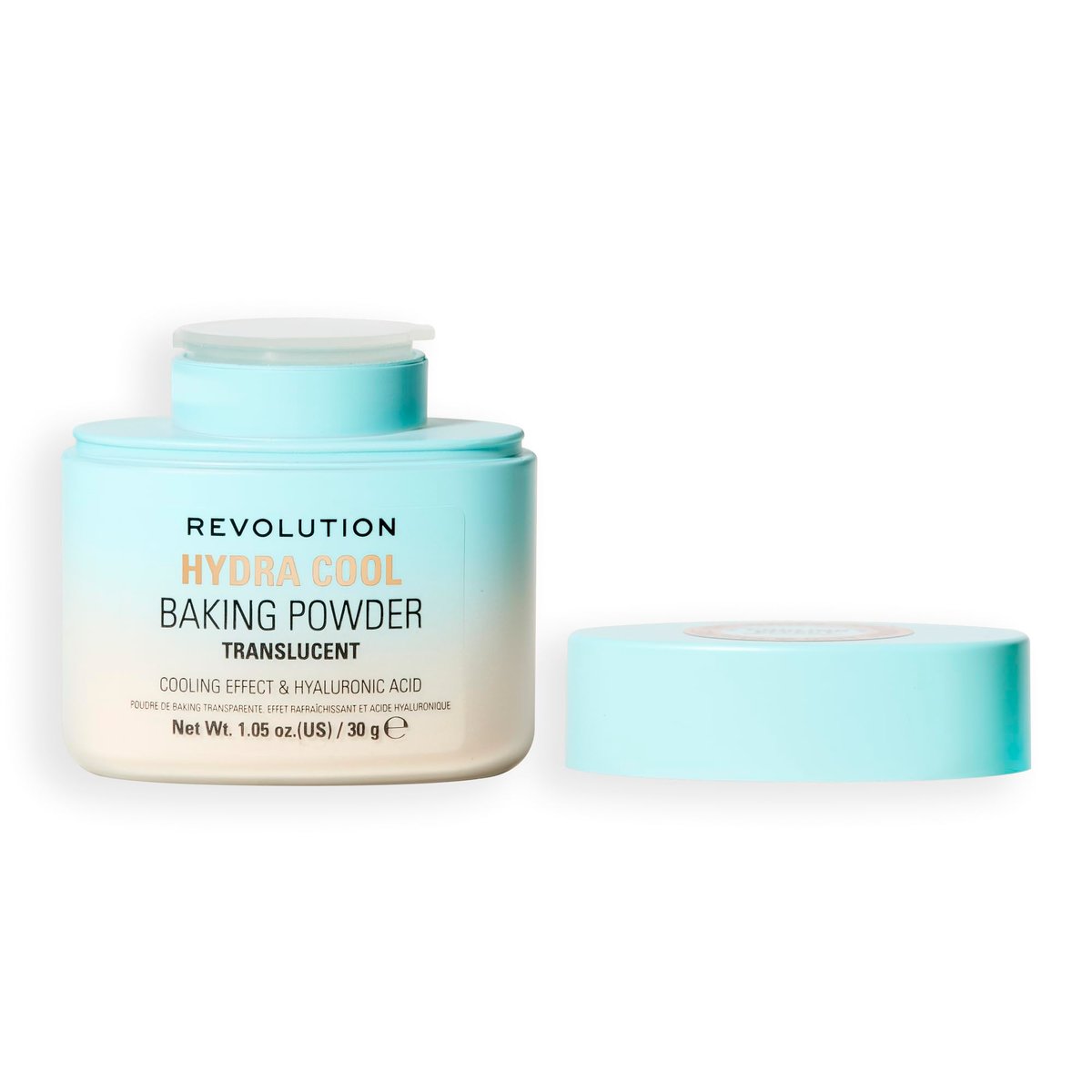 Revolution Beauty London Hydra Cool Cooling Loose Baking Powder - Makeup Setting Powder with Hyaluronic Acid, Vegan & Cruelty-Free, 1.05 oz - görsel 1
