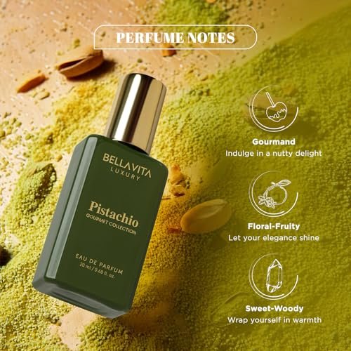 Bellavita Luxury Unisex Gourmet Perfume Gift Set – Vanilla, Mango & Pistachio | 3 x 60ml | Long-Lasting Fragrance for Men & Women - görsel 10
