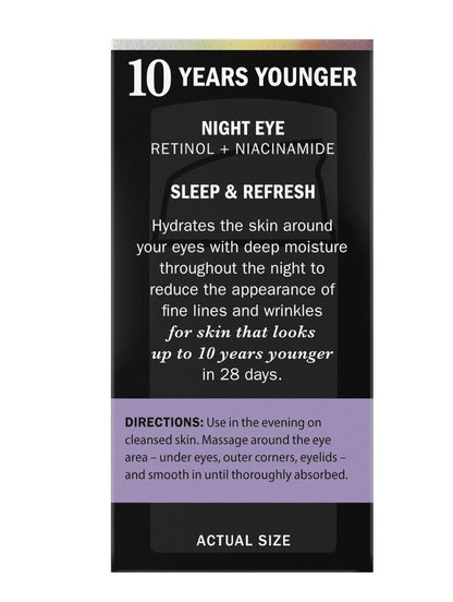 Olay Night Eye Cream with Retinol & Niacinamide for a Younger Look Avelisse