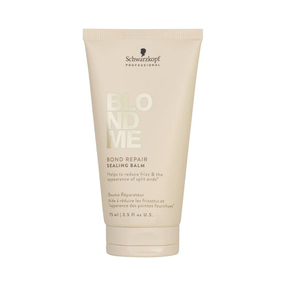 BlondMe Bond Repair Sealing Balm for Blonde, Lightened & Grey Hair - 2.5 Fl Oz - Tame Split Ends, Reduce Frizz & Heat Protection Avelisse