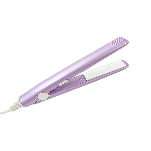 Mini Hair Straightener – Ceramic Tourmaline Flat Iron with Storage Box, 20W, US Plug, Purple - görsel 4