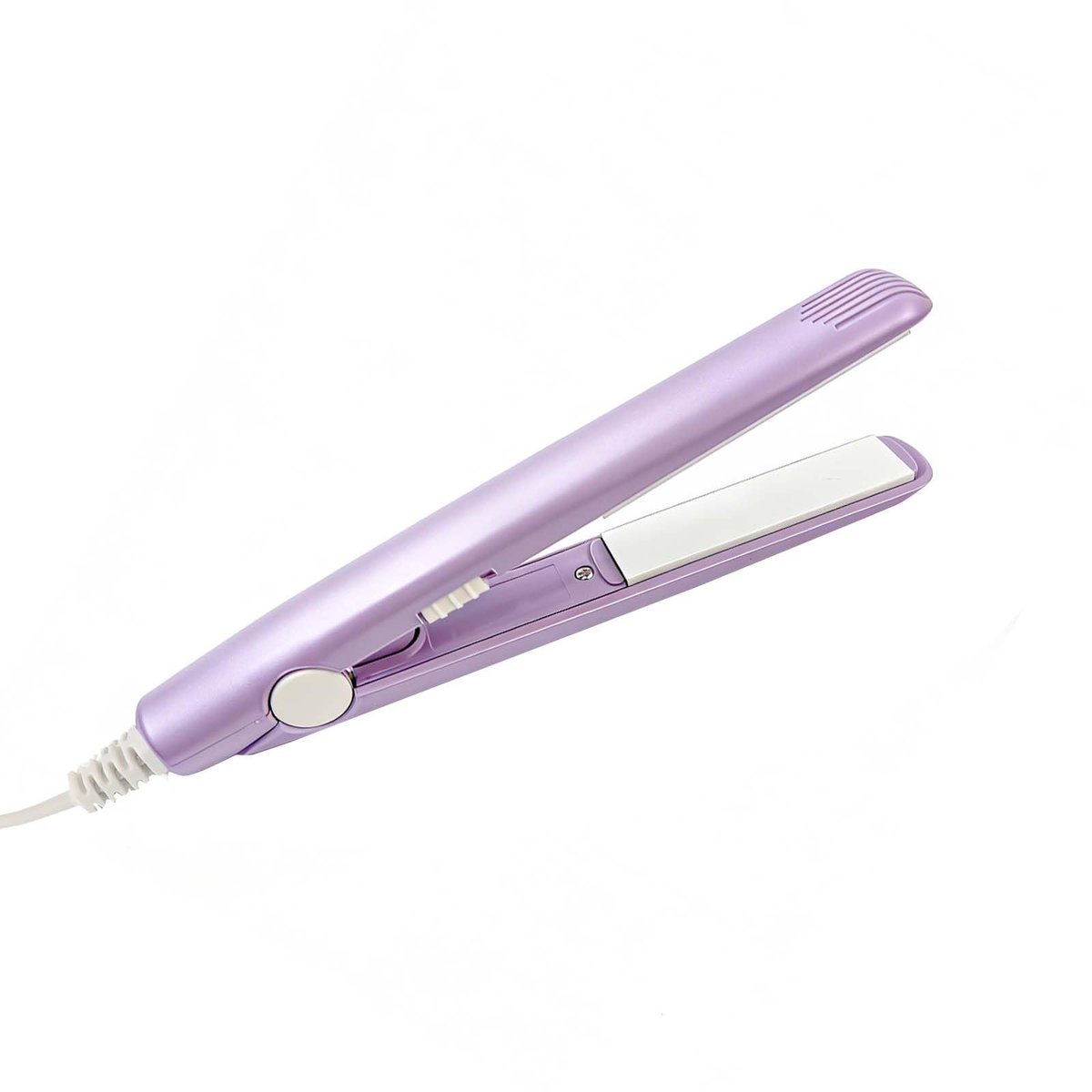 Mini Hair Straightener – Ceramic Tourmaline Flat Iron with Storage Box, 20W, US Plug, Purple - görsel 3