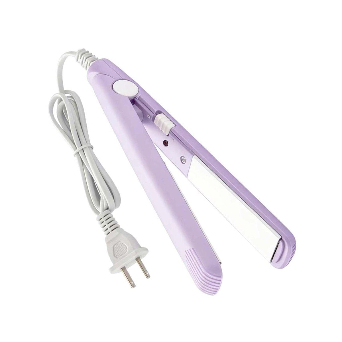 Mini Hair Straightener – Ceramic Tourmaline Flat Iron with Storage Box, 20W, US Plug, Purple - görsel 9